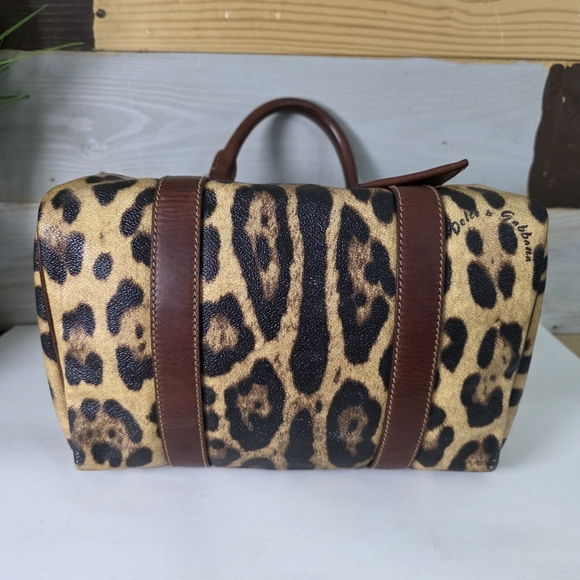Dolce & Gabbana Leopard Print Boston Bag - Picture 11 of 16